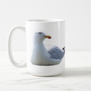 Wild SeagullCoastal Wildlife Rustic Ocean Theme  Coffee Mug