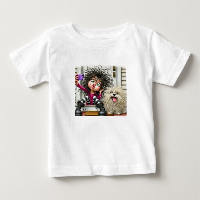 "Wild Selfie Fun Kid’s T-Shirt" Baby T-Shirt (Front)