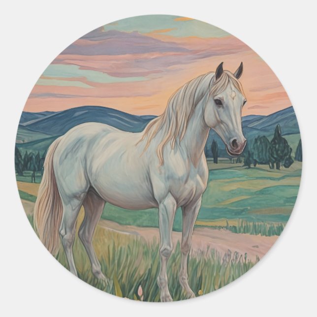 Wild Serenade Classic Round Sticker (Front)