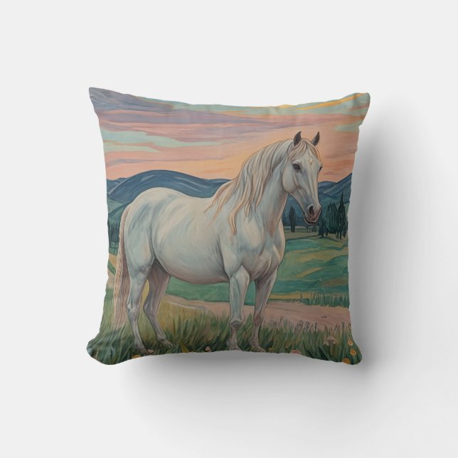 Wild Serenade Throw Pillow (Front)