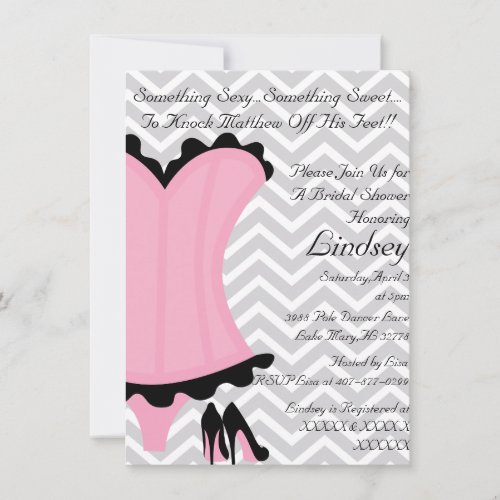 Wild &amp; Sexy Bridal Shower Invitation