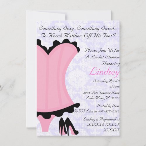 Wild &amp; Sexy Bridal Shower Invitation