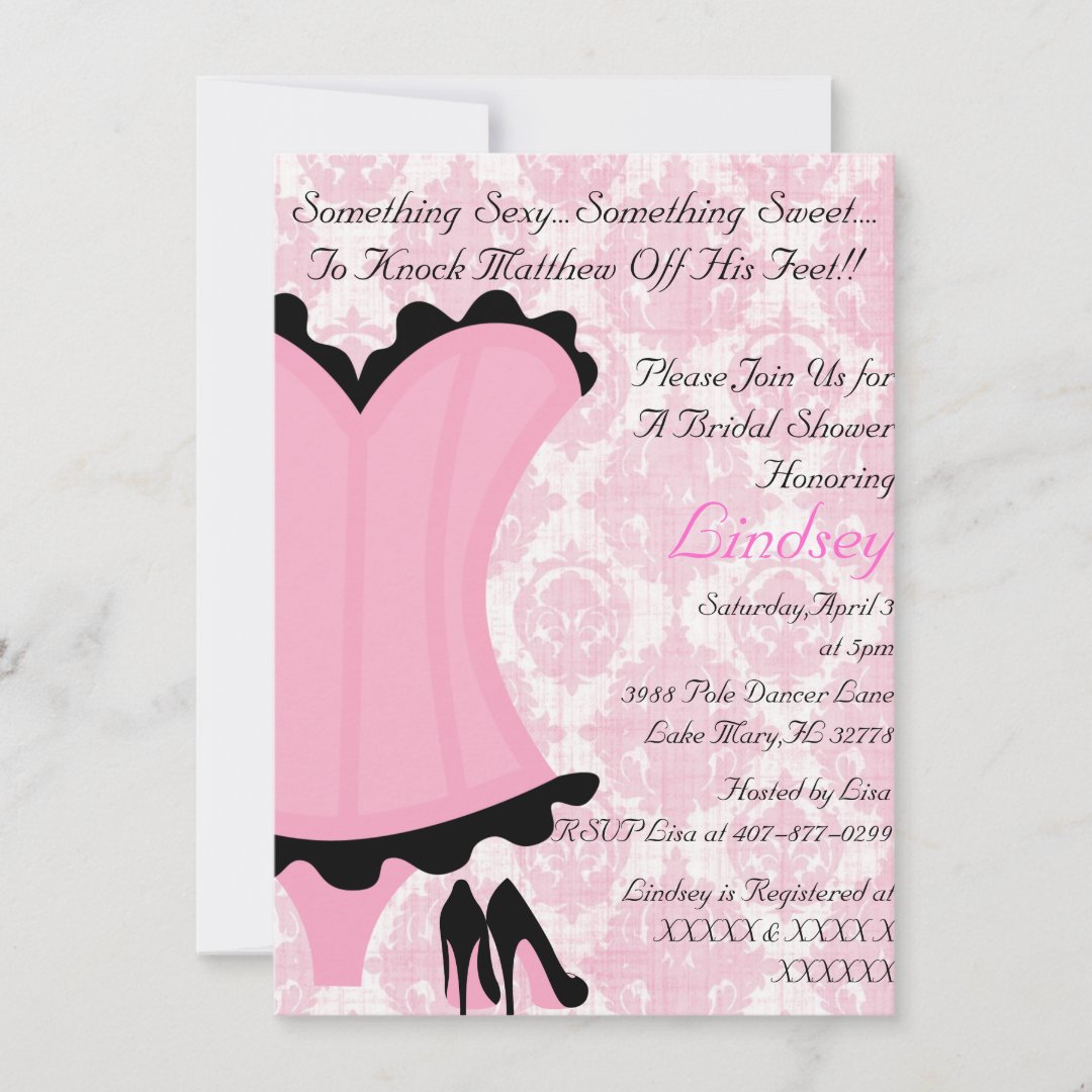 Wild Sexy Bridal Shower Invitation Zazzle