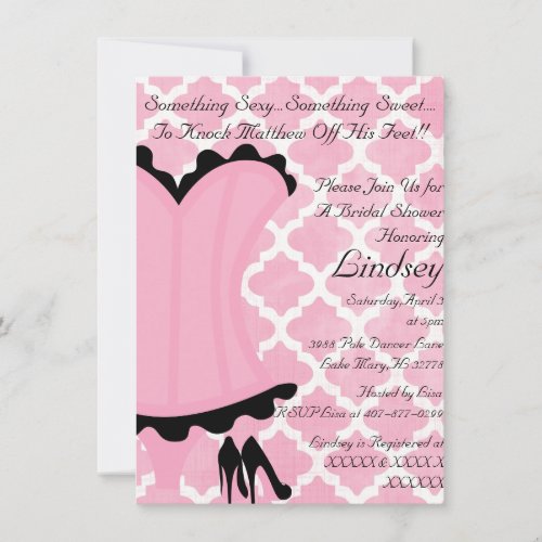 Wild &amp; Sexy Bridal Shower Invitation