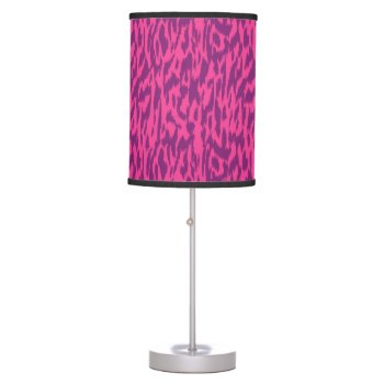 Wild Side-pink & Purple Table Lamp by BohemianGypsyJane at Zazzle