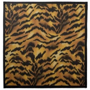 Wild Side Tiger Print Cloth Napkin