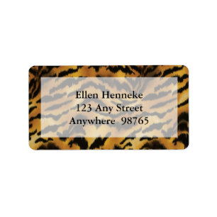 Wild Side Tiger Print Label