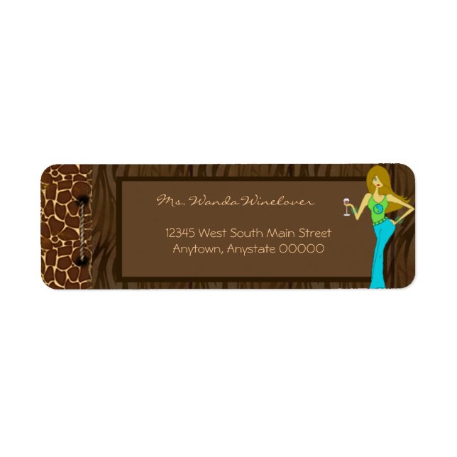 Wild Side Wine Diva Address Labels (Front)