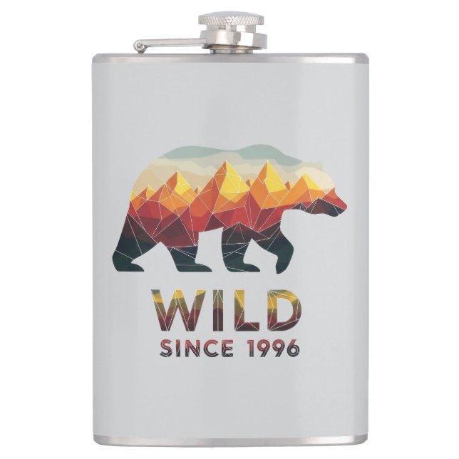 Wild Since 1996 Bear Flask (Front)