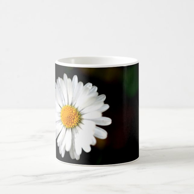 Wild Single Daisy Flower Coffee Mug (Center)