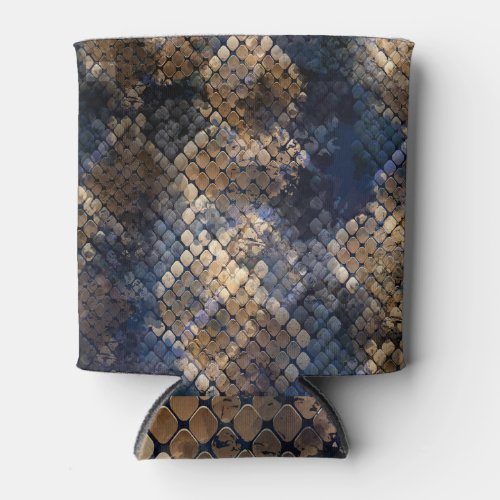 Wild Snakeskin Watercolor Seamless Design Can Cooler