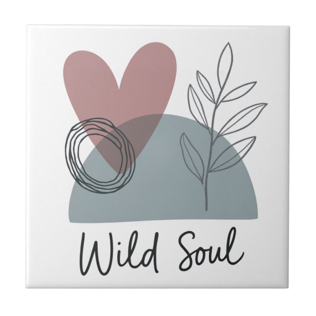 Wild Soul  Ceramic Tile (Front)