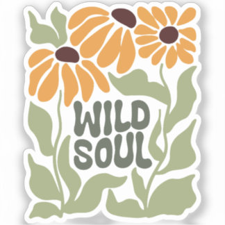 Wild Soul flower Sticker