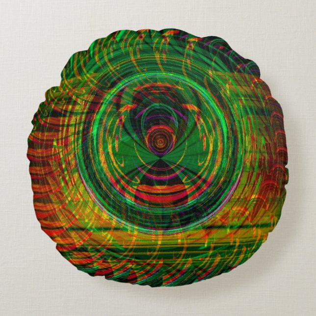 Wild Spider...... Round Pillow (Front)