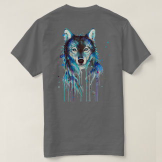 Wild Spirit Blue Wolf Watercolor T-Shirt