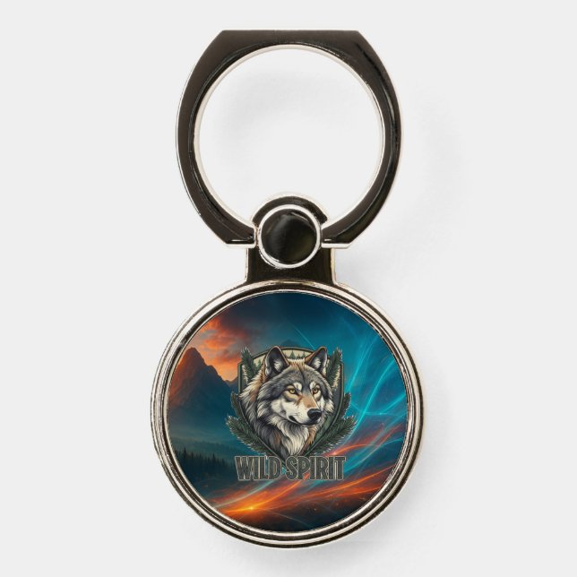 Wild Spirit Boho Phone Ring - Nature Grip Stand (Front)