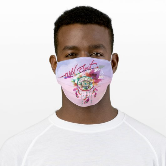 Wild Spirit, Dream Catcher Adult Cloth Face Mask (Worn)