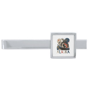Wild Spirit of Alaska Silver Finish Tie Bar
