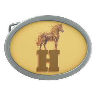 Wild Spirit Stampede – Majestic Running Horses Art Belt Buckle