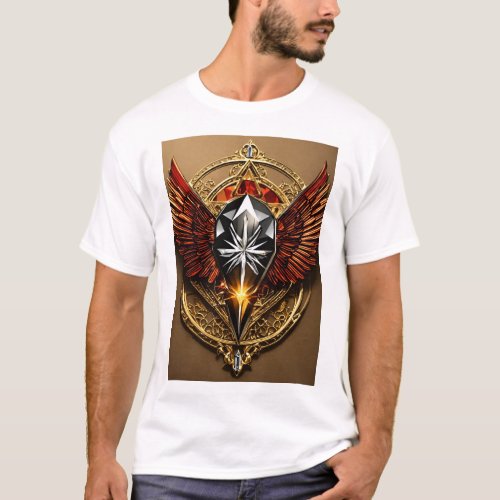 Wild Spirit Unleashed Crystal Eagle Icon T_Shirt