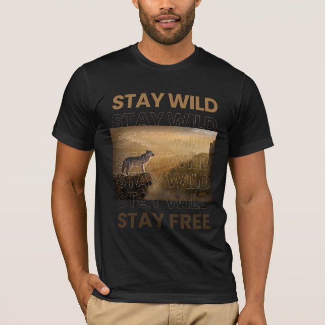 Wild Spirit: Wolf Print Tees (Front)