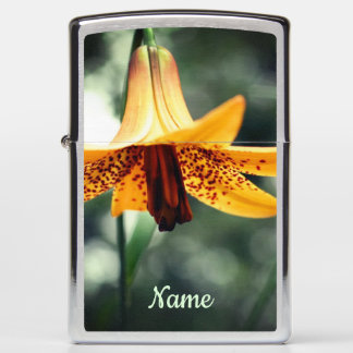Wild Spotted Canadian Lily Personalized Zippo Lighter
