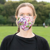 Wild Spring Flowers Floral Adult Cloth Face Mask (Outside)