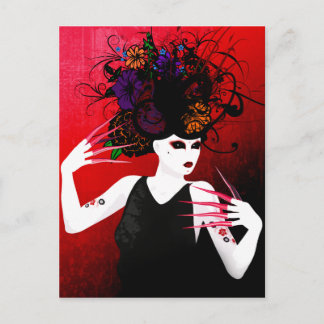 Wild Spring Surreal Art Postcard