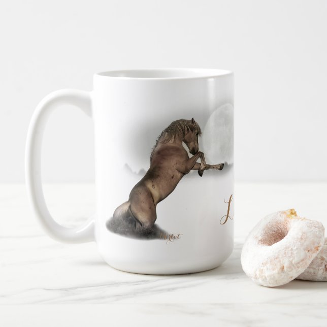 Wild Stallion Beverage Mug "Merlot" (With Donut)