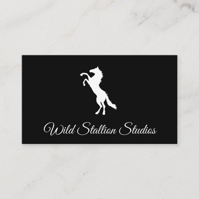 Wild Stallion Business Card (Front)