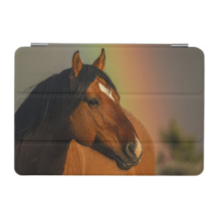 Wild Stallion, Golden Light and Rainbow iPad Mini Cover