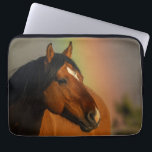 Wild Stallion, Golden Light and Rainbow Laptop Sleeve<br><div class="desc">Wild Stallion,  Golden Light and Rainbow</div>