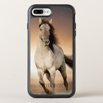 Wild Stallion Running In Sunset Otterbox Symmetry Iphone 8 Plus/7 Plus Case by wildlifecollection at Zazzle