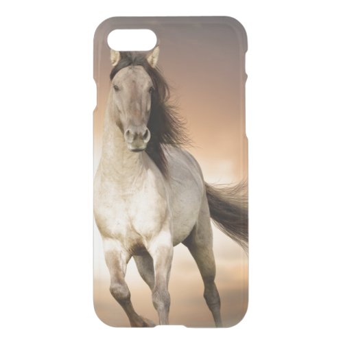 Wild Stallion Running In Sunset iPhone SE87 Case