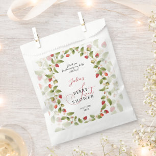 WILD STRAW BERRY SWEET BABY SHOWER FAVOR BAG