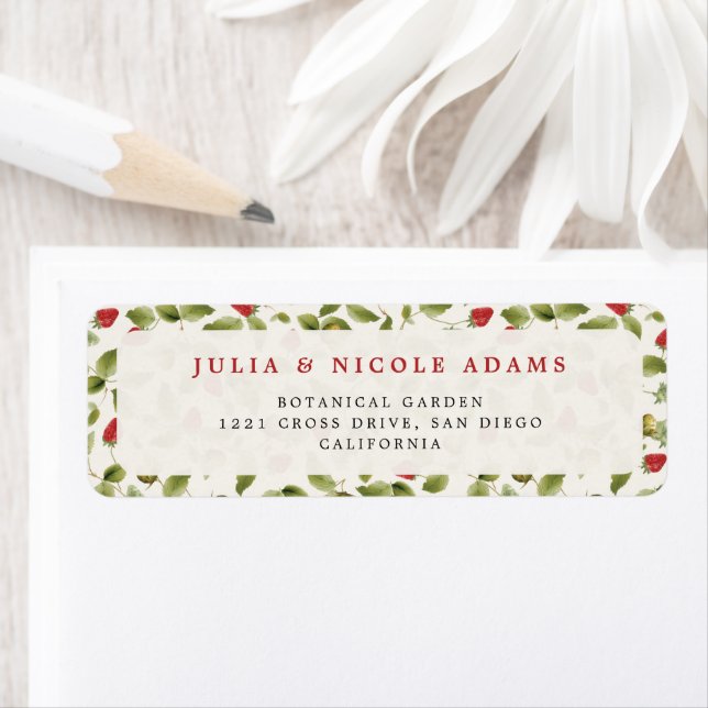 WILD STRAW BERRY SWEET BABY SHOWER LABEL (Insitu)