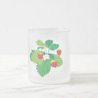 Wild Strawberries Glass Mug