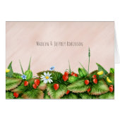 Wild strawberries in a meadow blush pink country (Front Horizontal)