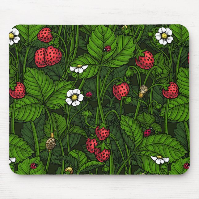 Wild strawberries mouse pad (Front)