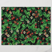 Wild strawberries on black (Back)
