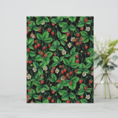 Wild strawberries on black (Standing Front)