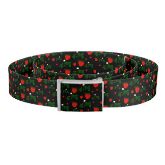 Wild Strawberries Pattern Belt