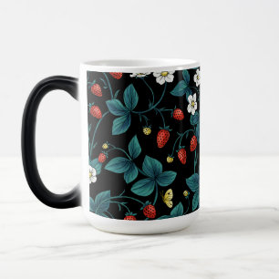 Wild strawberries red/yellow/blue/black color morph mug