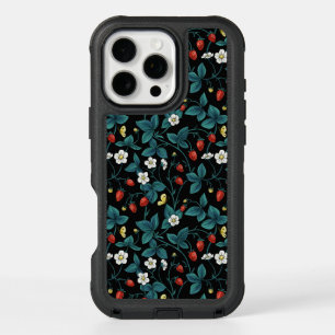 Wild strawberries red/yellow/blue/black iPhone 16 pro max case