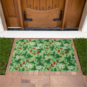 Wild strawberries red/yellow/green/ doormat