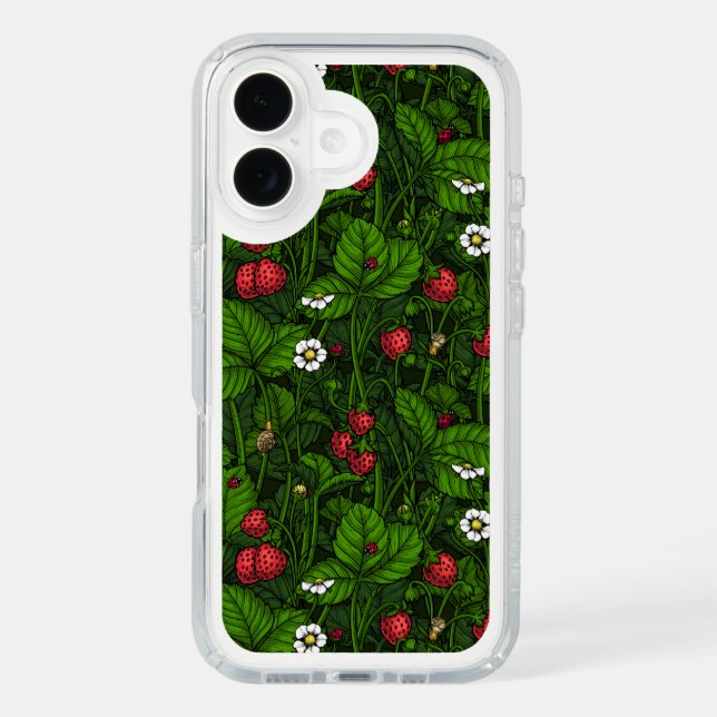 Wild strawberries speck iPhone case (Front)