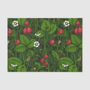 Wild strawberries tissue paper