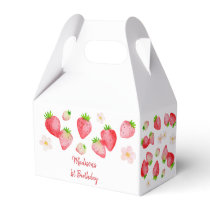 Wild Strawberry Berry Sweet Birthday Favor Boxes