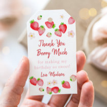Wild Strawberry Berry Sweet Birthday Gift Tags
