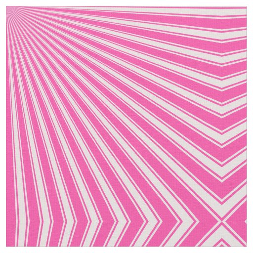 Wild Strawberry Funky Sun Rays Background Fabric